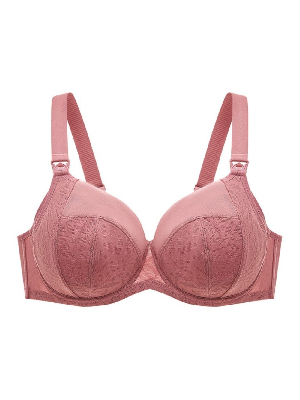 Understance maternity nursing bra dark rose